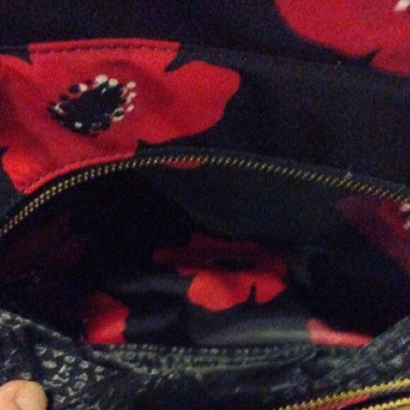 Kate Spade Black Backpack with Pink Floral Design - Picture 5 of 5